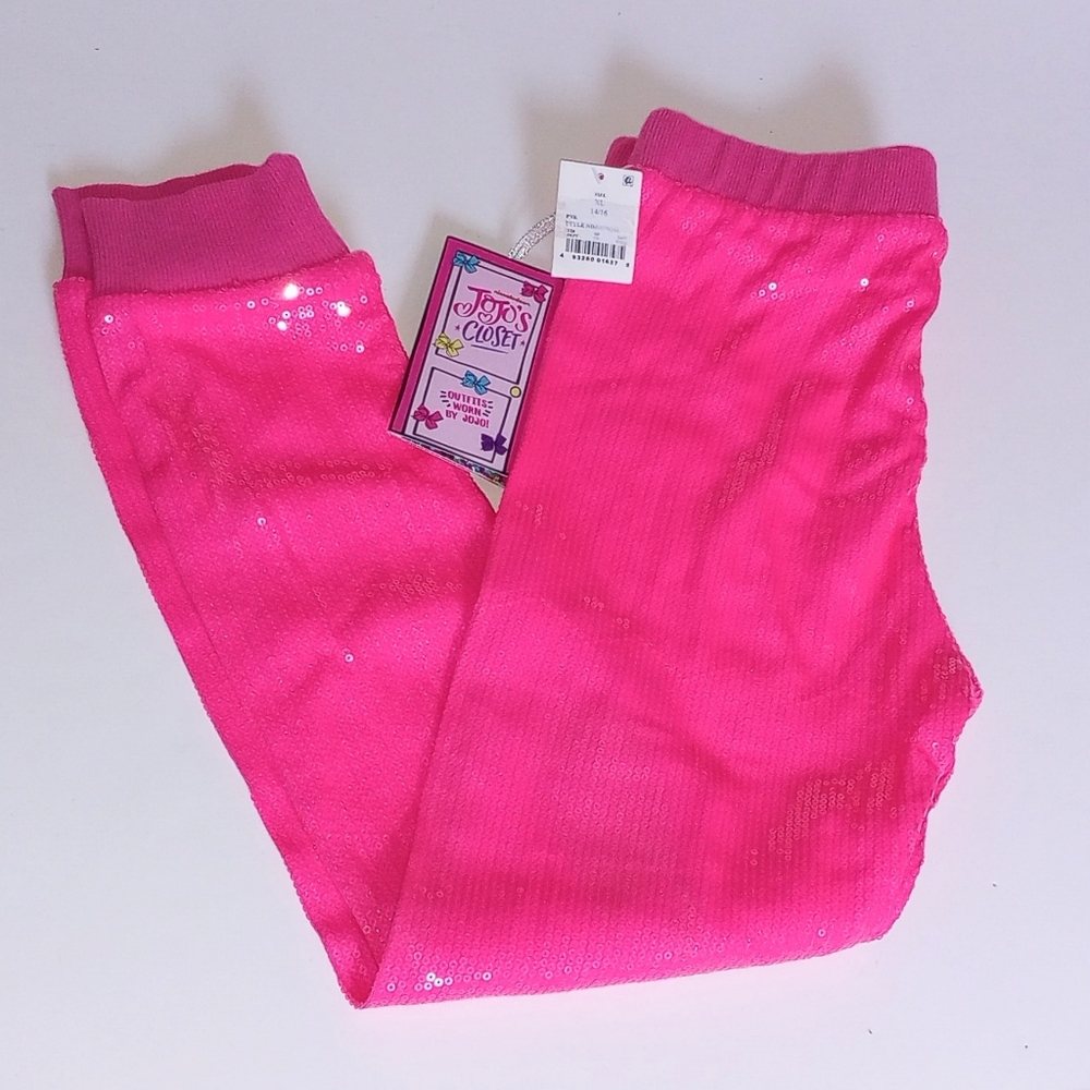 JoJo's Closet Pink Sequin Joggers